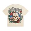 25SS Grensoverschrijdend Meichao Godspeed Schedel Rockband Basketbal Retro Korte Mouw T-shirt Koppels Dezelfde Stijl