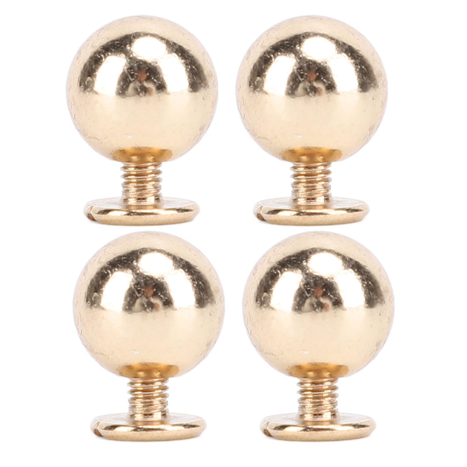 Set da 50 Set di Rivetti Rotondi in Ferro Massiccio Multifunzionali Kit di Rivetti a Sfera da 8 mm per Abbigliamento e Artigianato oro