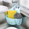 Adjustable Snap-On Faucet Sink Storage Basket for Sponges and Draining