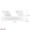 Acrylic Irregular 90° Sewing and Patchwork Ruler for Fabric Cutting