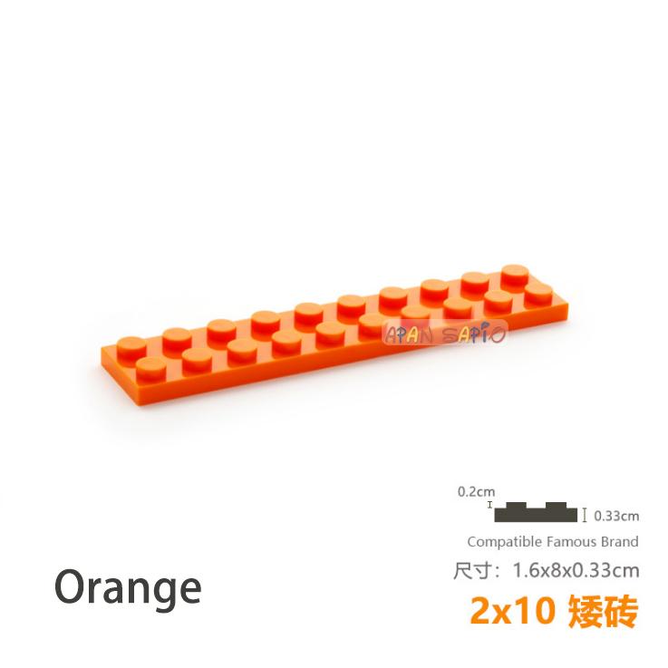 Non-Toxic 5Pcs/Lot Diy Blocks Building Bricks Thin 2X10 Educational Assemblage Construction Toys For Children Size Compatible With Brand