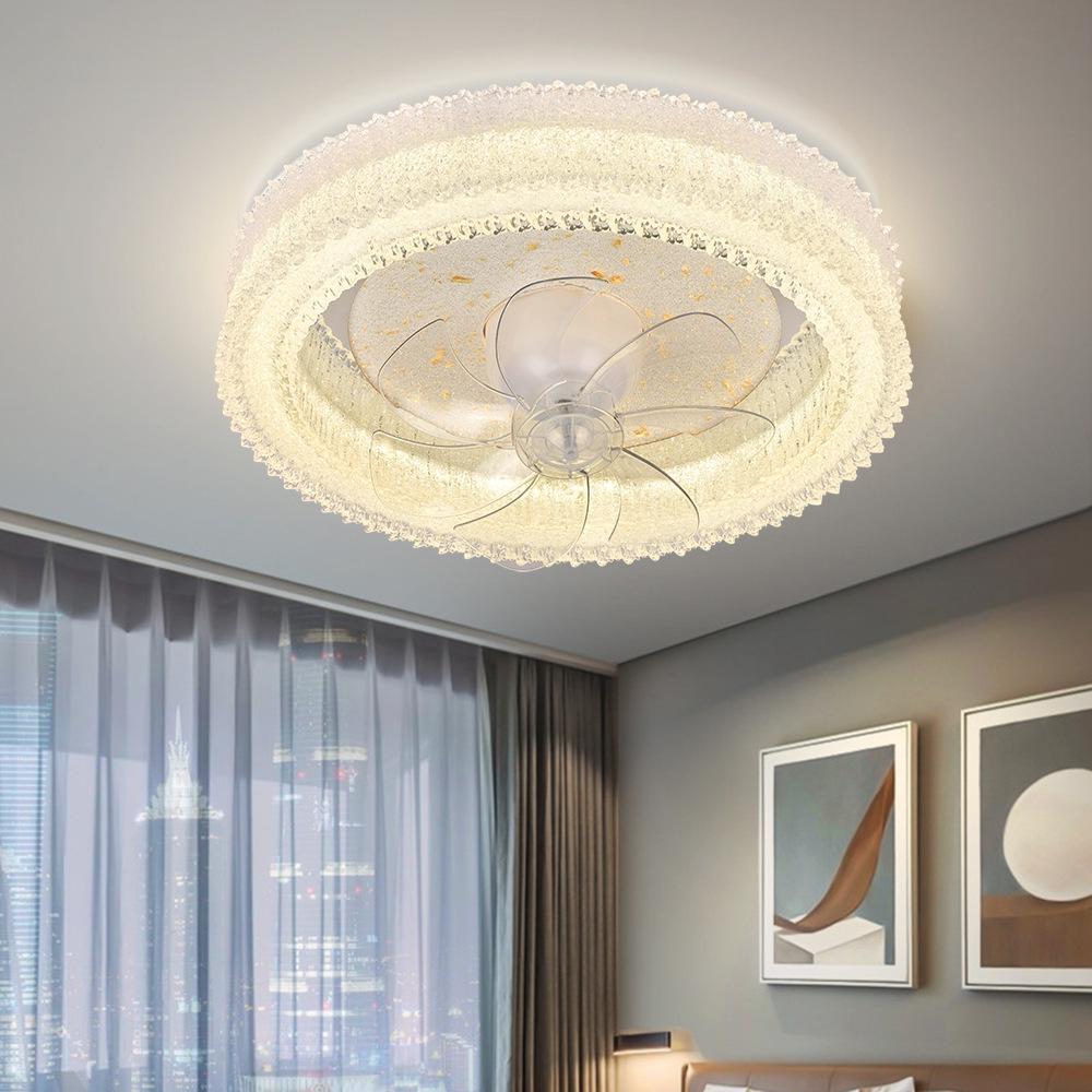 Modern Oscillating Ceiling Fan with Light for Bedroom, Study, Dining, or Children's Room
