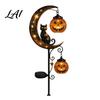 Segnali Decorativi a Forma di Luna Crescente per Giardino Luci Solari a Palo per Giardino Gatto Nero Zucca con Decorazione Percorso Spettrale Lanterna da Appendere Impermeabile
