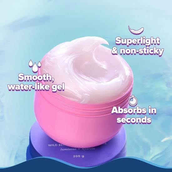 Aqualogica ILLUMINATE+ ZESTAW PROTECT & HYDRATE| Illuminate+ Dewy krem z filtrem przeciwsłonecznym SPF 50+ PA++++ (50g) + Rozświetlający+ Nawilżający żel Hydra (200g)