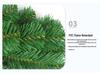 Christmas Glimmer: Garland Set for Tree, Window, and Fireplace with Flocked Leaf Ornaments