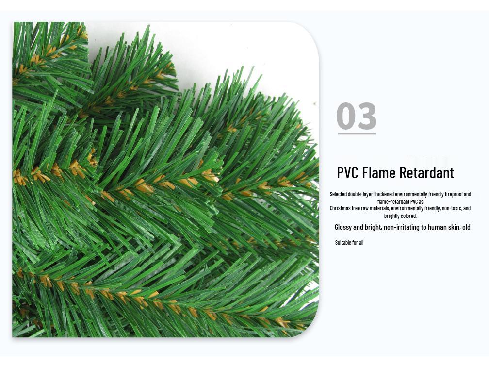 Christmas Glimmer: Garland Set for Tree, Window, and Fireplace with Flocked Leaf Ornaments