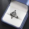 Ayatul Kursi Scripture Open Ring Quran Islamic Muslim Adjustable Ring Arabic Language Jewelry for Women Birthday Gift