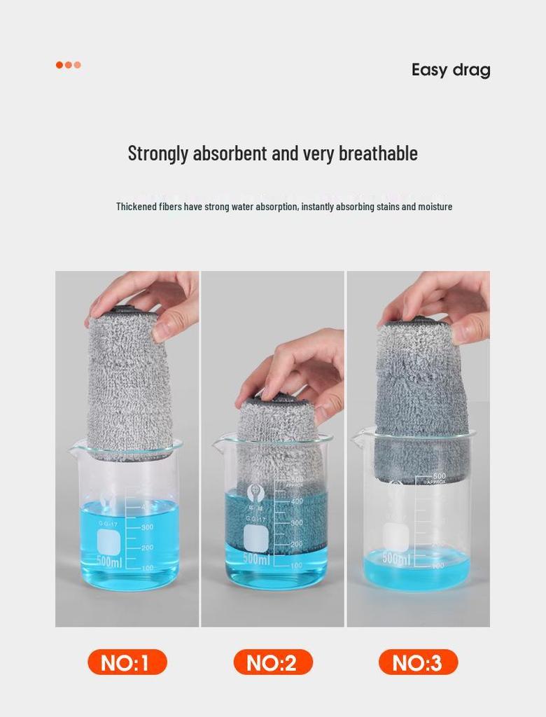 Large Hands-Free Wet & Dry Flat Mop with Squeegee