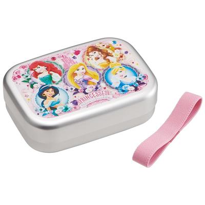 Bento Box Hliníková 370ml Teplá skladovací Kompatibilní s Disney Princess 24 Made in Japan Dětská ALB5NV-A