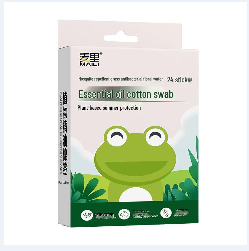 Mai Li Ding Ding Portable Essential Oil Cotton Swabs - Refreshing, Soothing, & Disinfecting. Perfect for Summer Use.