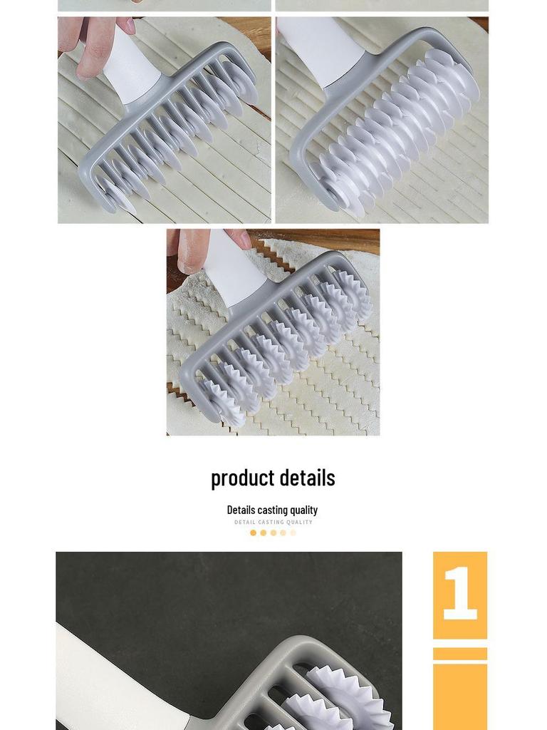 PP Rolling Pin Needle & Pizza Cutter: Creative Noodle & Flower Perforator, Roller Knife, and Baking Tool