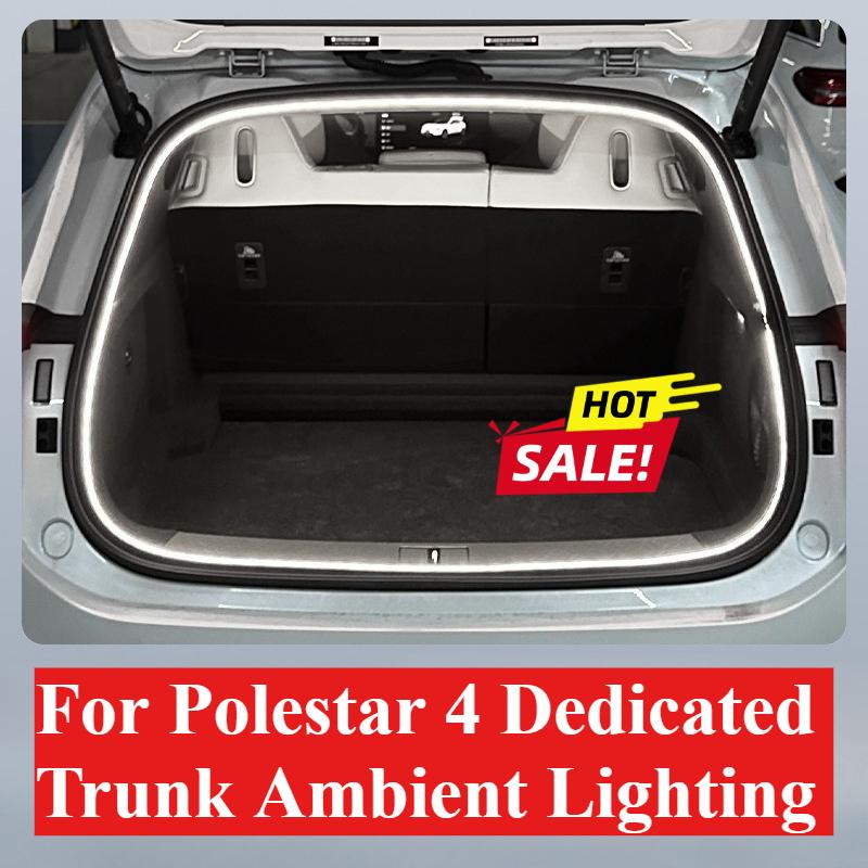 

Trunk Light Ambient Lighting Tailgate Illumination Welcome Flow Lights Vehicle-Specific Car Lamps Accessories For Polestar 4 White Full Lasting
