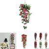 Exquisite 90cm Artificial Flower Garland With Colorful Silk Roses And Vibrant Ivy For Wall Decoration