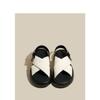 Fashion Cross Strap Thick-soled Sandals for Women Summer New Soft Sole Outdoor Wear Fashionable Open-toed Student Flat Roman Sandals