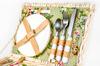 Wicker Picnic Basket with Thermal Bag and Cutlery for 2 People, a Practical Gift