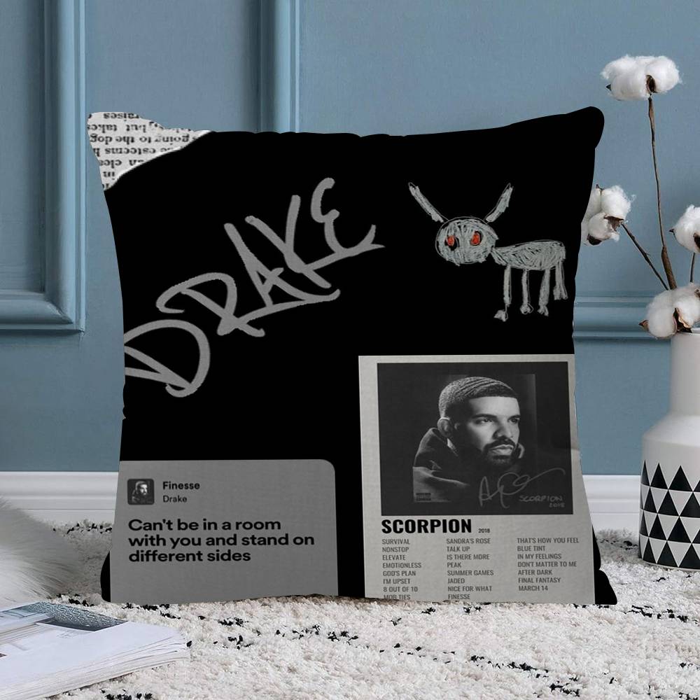 

Singer DDrake For Hip Hop Pillow Cover for Bedroom Room and Living Room Sofa Decorative Cushion Cover 30x30 cm