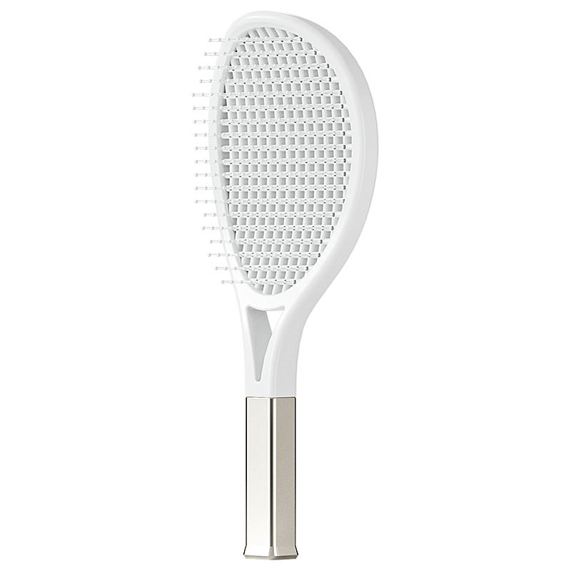 New Products Detangling Hair Brush Curved Massage Tennis Hair Brush Tennis Racket Hair Brushes & Combs