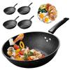 Medical Stone Multifunctional Wok Pan Lightweight Universal Skillet Cooking Pan for Induction Cooker Gas Stove