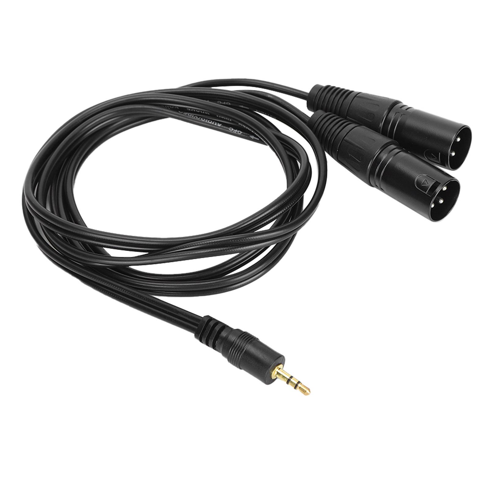 

JORINDO Двойной XLR Мужской на 3,5 мм 18-дюймовый Мужской Кабель Бескислородная Медь Несбалансированный YSplitter Шнур