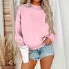 Women's Casual Fashion Round Neck Long Sleeve Sweatshirt