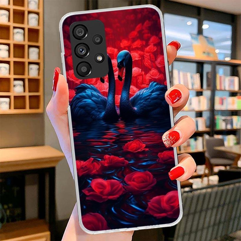 

Black Swan Noble Phone Case For Samsung Galaxy A17 A37 A57 A16 A26 A36 A56 A15 A25 A35 A55 A14 A24 A34 A54 A13 A23 A33 A53 Galax Samsung A06