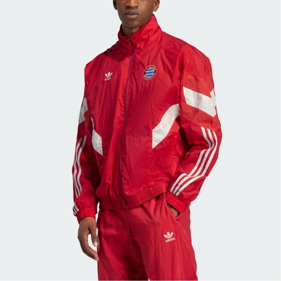 Adidas Originals FC Bayern Track Top Men Jacket Red IS6508
