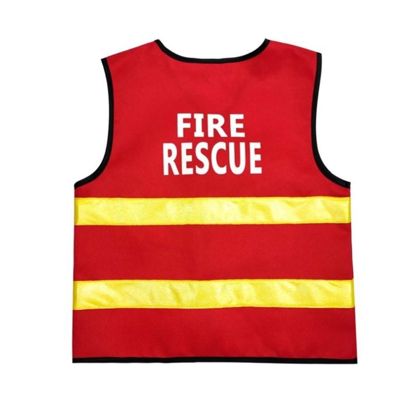 Firefighter Costume Toy Accessories Firefighter Role Play Dress-Up Set for Kids