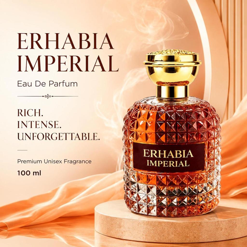 ERHABIA Imperial Eau De Parfum för Män & Kvinnor, Långvarig Premium Lyxdoft,