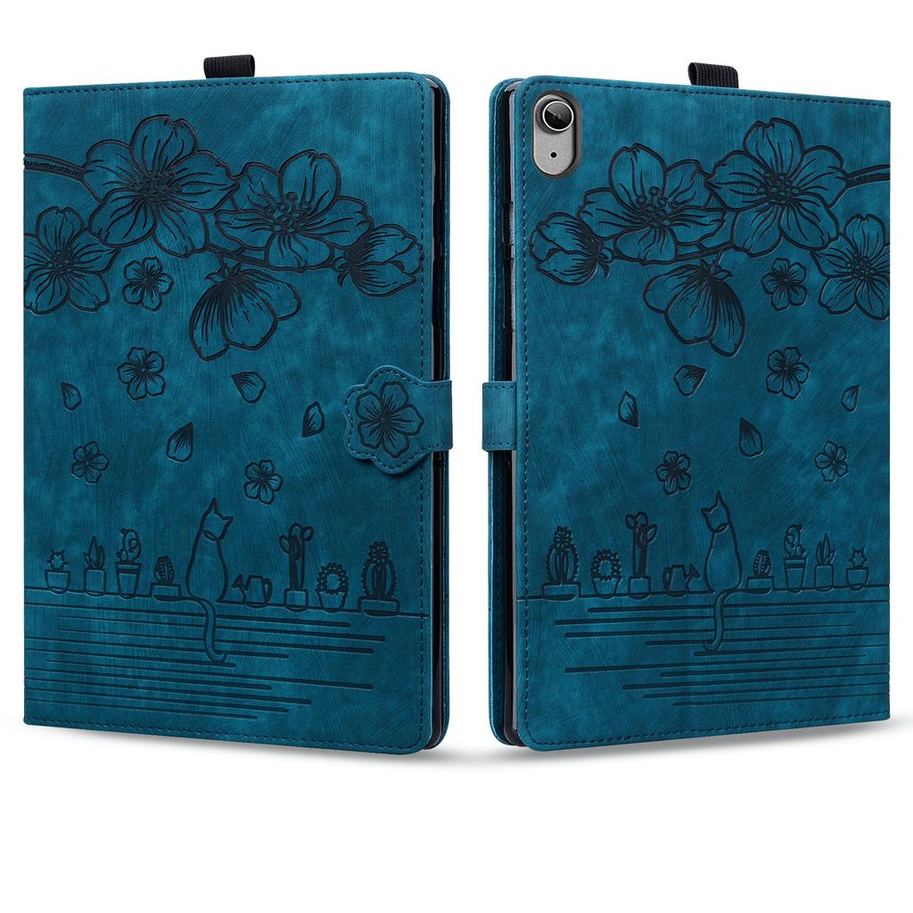 Applicable To iPad 10th Generation Flat Leather Case Pro12.9 Inch Retro Matte Embossed Card Bracket Leather Case Air