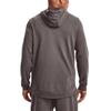 Under Armour Sweat à capuche zippé à manches longues pour homme, coupe ample, lettré, marron 1370409-176