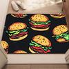 Funny Hamburger Doormat Cartoon Food Printed Floor Mat Non Slip Kitchen Rug Soft Carpet Welcome Mats Front Door Home Decor