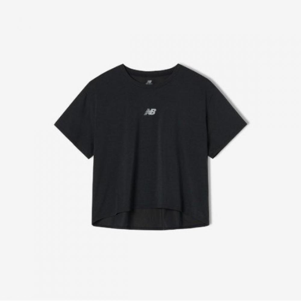 

New Balance Футболка wT51133 Логотип по центру Короткий рукав Полуоверсайз 090(M)