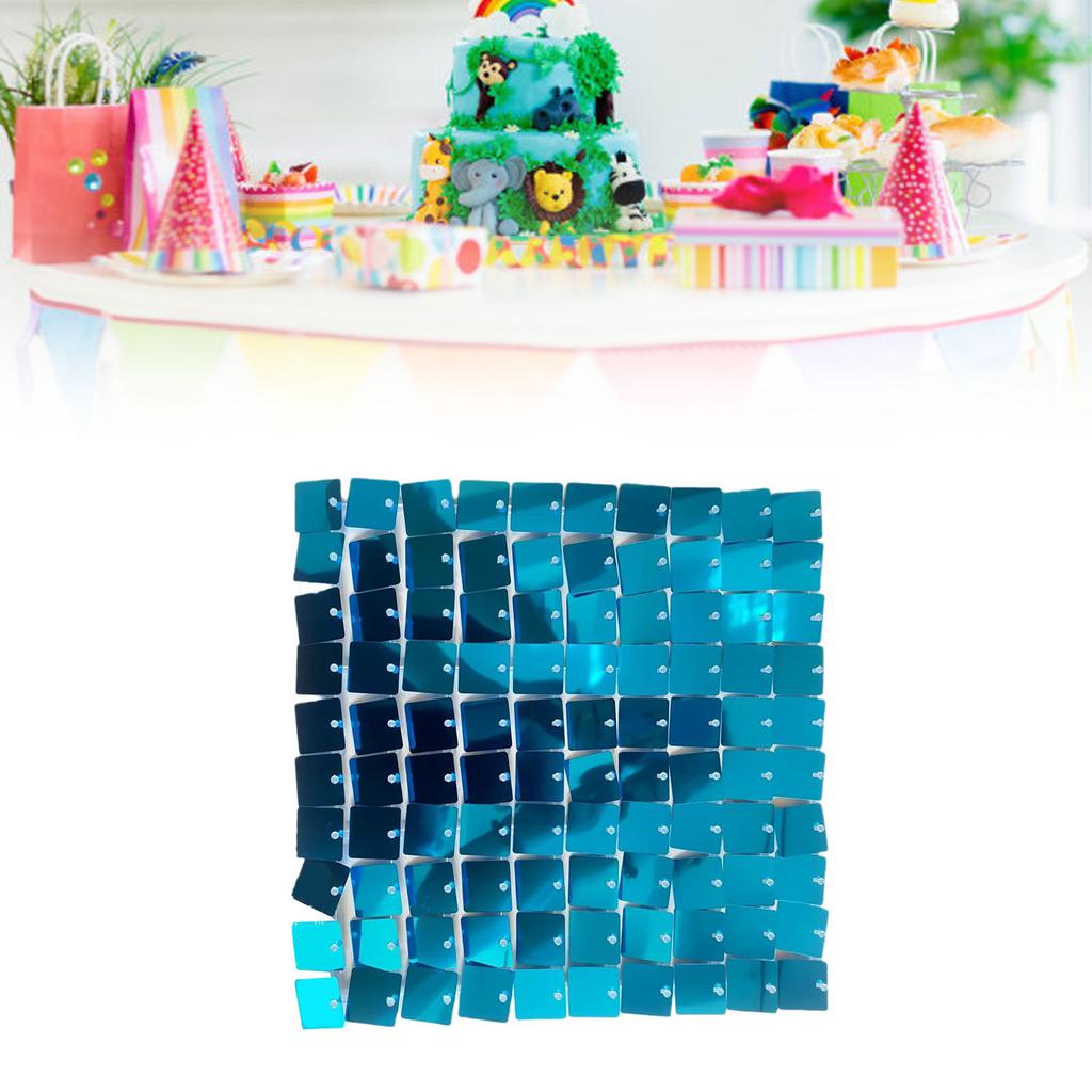 24 Stück schimmernde Wandpaneele, durchscheinender Rahmen, Pailletten-Wandpaneel, Hintergrundpaneele für Geburtstagspartys