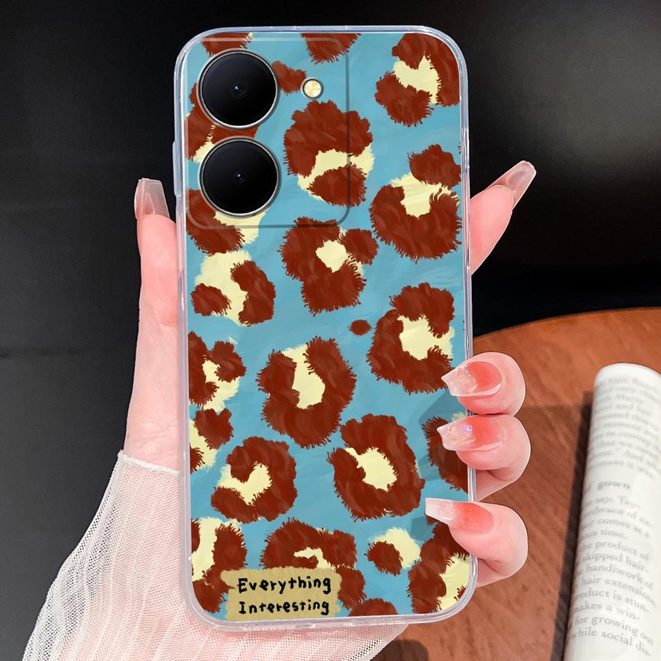 Phone Case For Vivo Y100i Y200i Y300i Y500i 5G Vintage Angel Soft Transparent Silicone High Quality Shockproof Funda