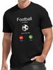 Unisex White Crew Neck Tee Football Call Graphic Print Oversized Short Sleeve Unisexs Summer Streetwear Casual Daily Basic Wear Top