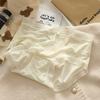 Women's Spring Summer Simple Solid Color Ice Silk Cool Traceless Cotton Bottom Crotch Triangle Briefs
