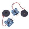 2 Stück Piezoelektrischer Vibrations-Tipp-Sensor-Modul AD DO Ausgang Einstellbare Empfindlichkeit Vibrationsschalter-Modul
