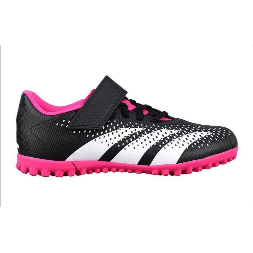 Adidas Predator Accuracy.4 TF Low Top Kids Football Shoes Kids Football Shoes Black White Pink GW7083