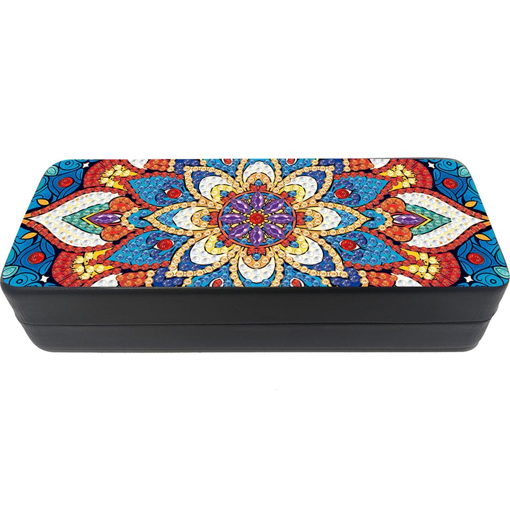 Sunflower Diamond Painting Eyeglasses Case Diamond Art Sunglasses Case Rhinestones Sunglasses Storage Box for Friends Gift