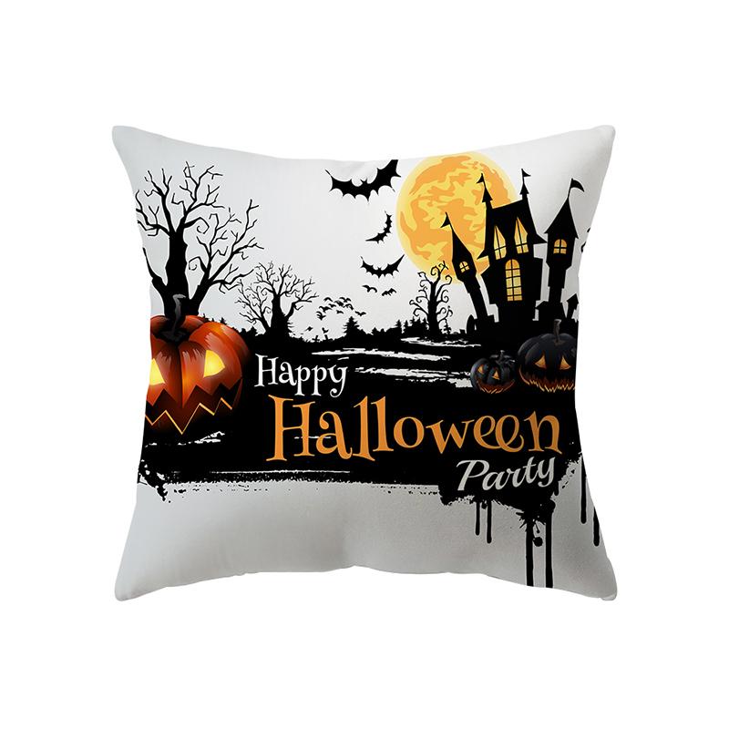 Pumpkin Halloween Theme Pillow Cover Sofa Cushion  Holiday Gift Party Decoration Home Decor