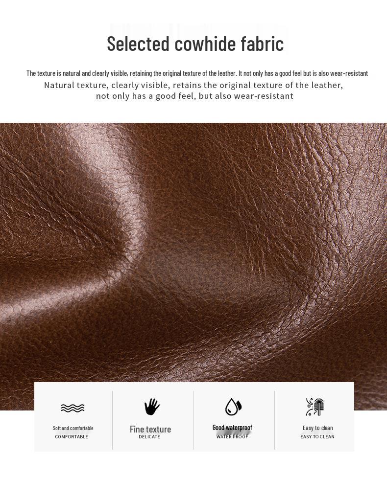 Top Grain Genuine Leather Men's Crossbody Shoulder Bag - Luxury Business & Commute Style