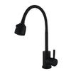 WEZER EKO4D-01-BLACK Kitchen Faucet with Flexible Spout - 2 Spray Types