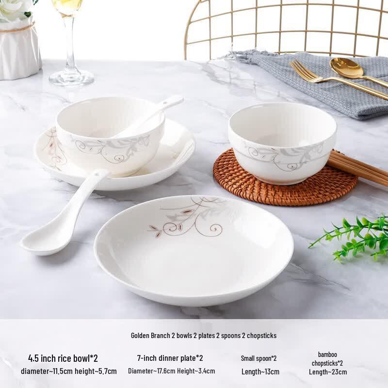 Youluo 18-Piece Enamel Dinnerware Set