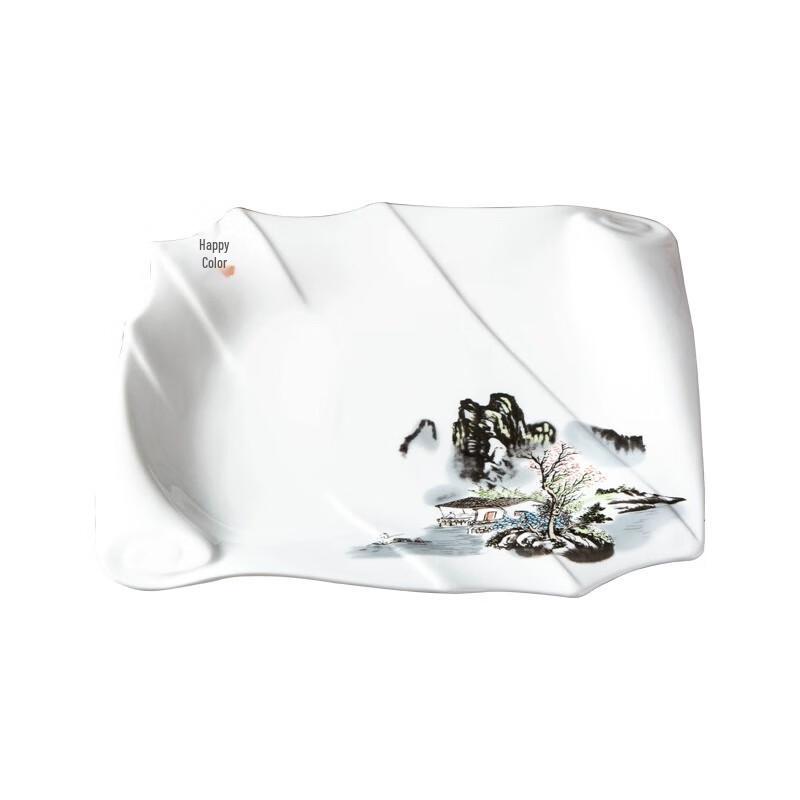 Künstlerischer unregelmäßiger Keramikteller