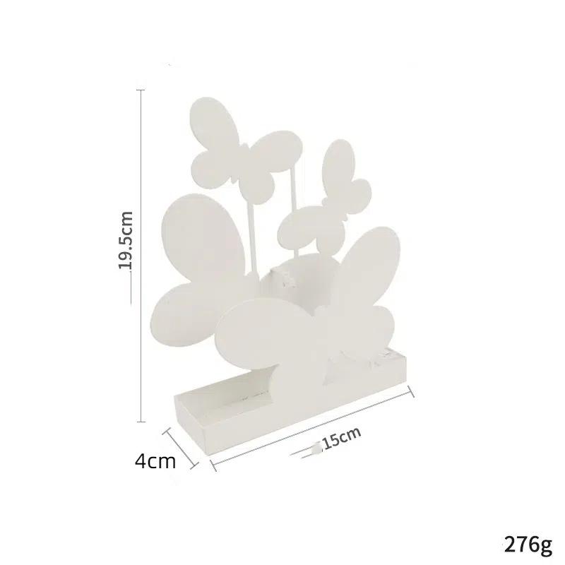 

Iron Art Solid Color Creative Mosquito Coil Box Indoor Butterfly Shaped Design Summer Cartoon Unique Crafts DIY Home Accessories