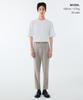 MUSINSA STANDARD Relaxed Tapered Hidden Banding Crop Slacks [Light Beige]