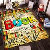 Colorful Cartoon Book-Themed Printed Carpet for Living Room Decor Suitable for use as an anti-slip for living room bedroom sofas