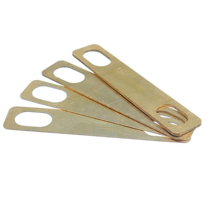 Guitar Neck Shims Brass Shims for Guitar and Bass Screwed Neck Repair,4 Pieces