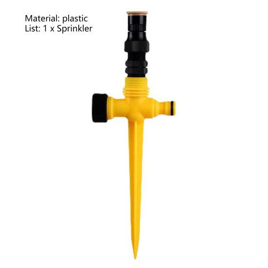 Lawn Sprinkler Adjustable 360 Degree Rotating Leak Free Convenient Easy To Install Water-Saving Plastic Garden Yard