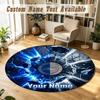 Round Rug Custom NameBrighton & Hove Albion Football Pattern Non Slip Carpet Home Floor Decor